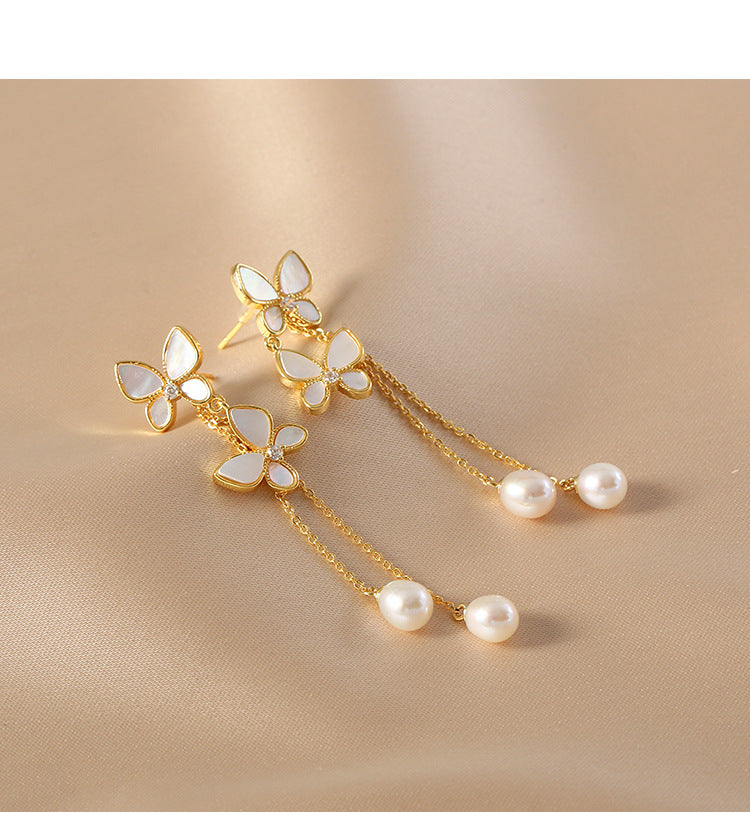 Elegant Butterfly Long Tassel Earrings New Trend