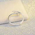 Adjustable Hug Hands Ring – Minimalist Alloy Open Ring for Women