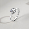 Zircon Stone Ring for Women – Elegant Sparkling Minimalist Jewelry