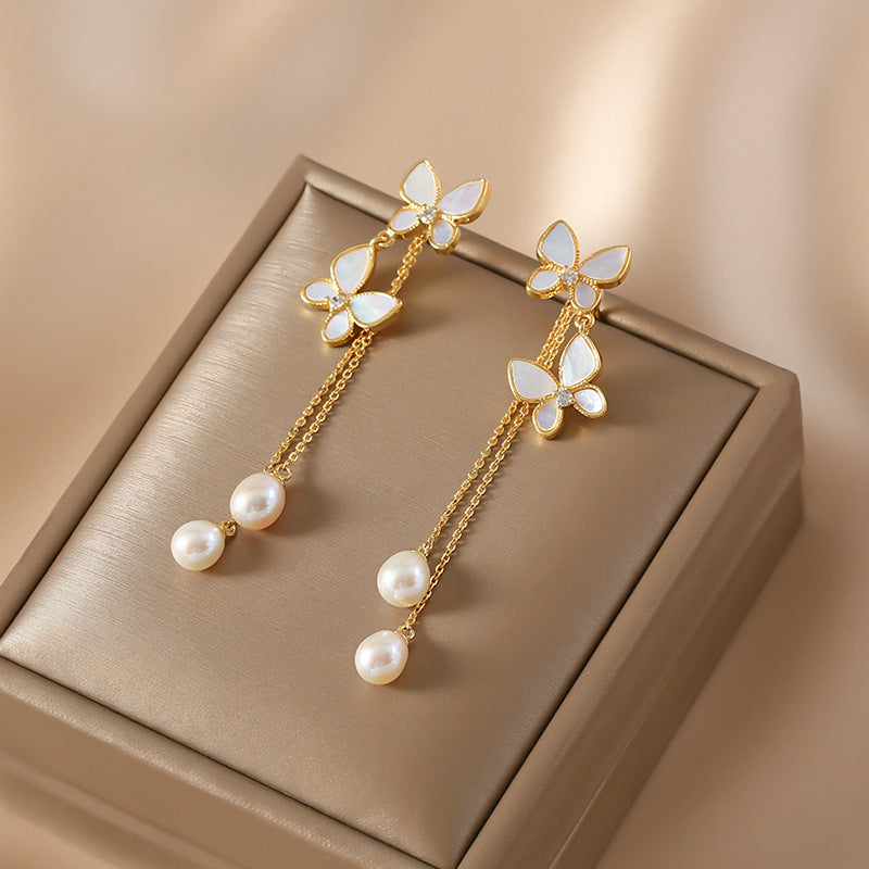 Elegant Butterfly Long Tassel Earrings New Trend