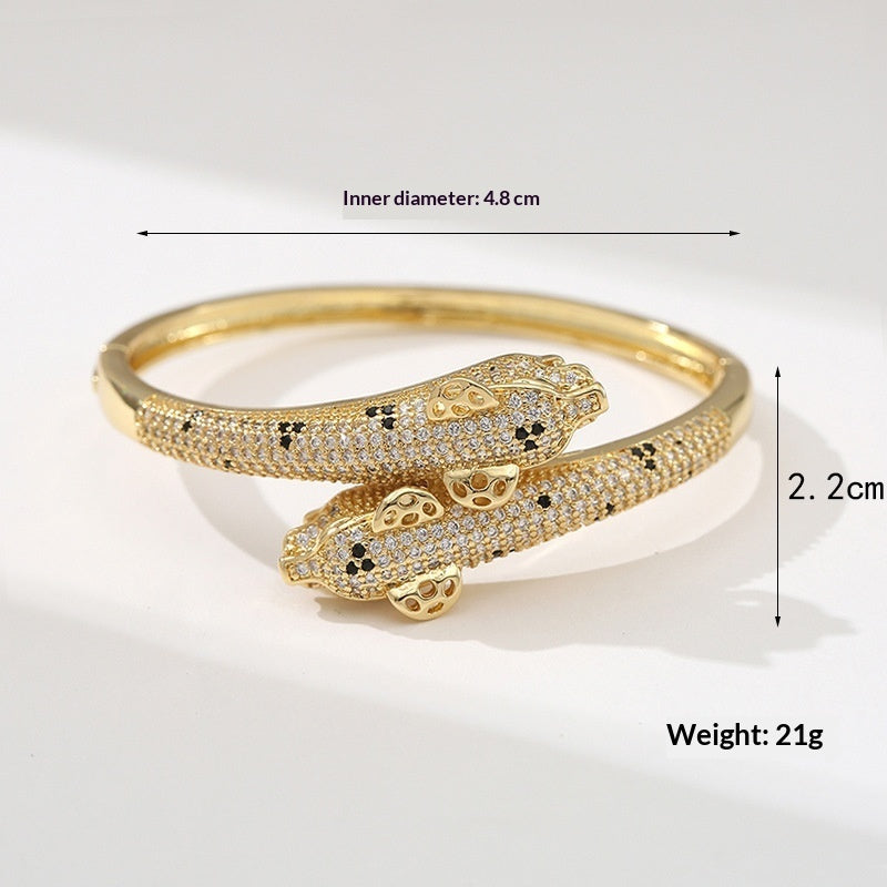Custom Designed Snake Style Bracelet for Women Copper Plated Elegant Fashion Jewelry