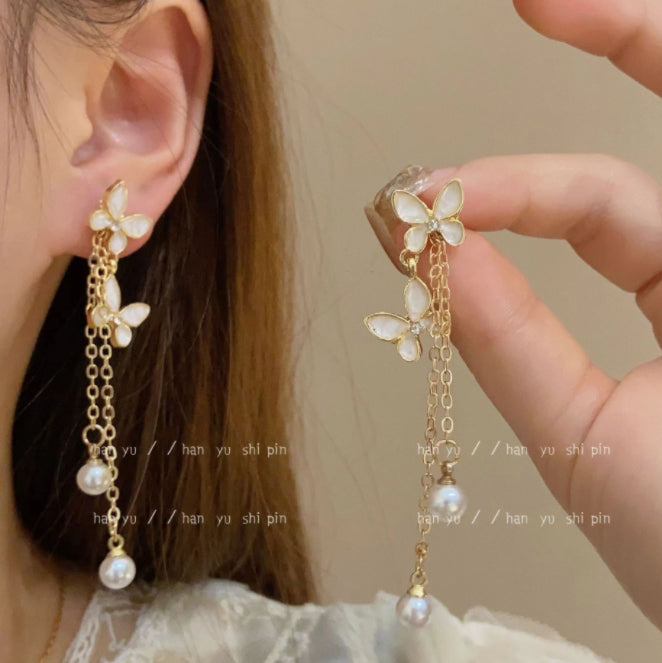 Elegant Butterfly Long Tassel Earrings New Trend