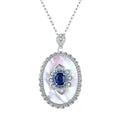Elegant Sapphire Pendant Necklace – 925 Sterling Silver Women’s Jewelry