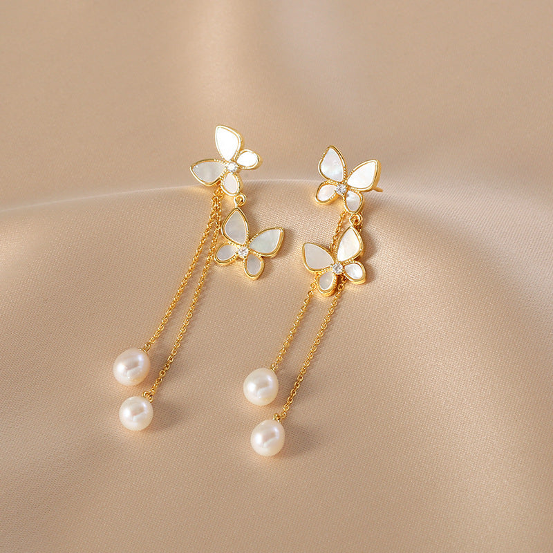 Elegant Butterfly Long Tassel Earrings New Trend