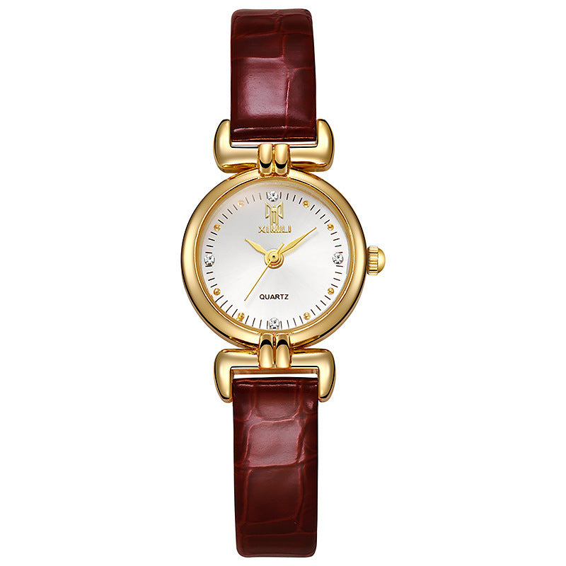 Retro Style Lightweight Quartz Watch for Women Elegant Vintage Fashion Wristwatch